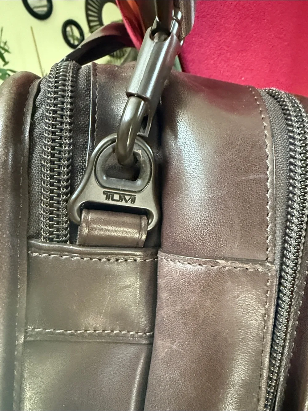 Tumi alpha leather